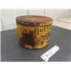 Image 2 : Buffalo Oil - Hard Oil- Round Tin with Lid 5" T 6.5" w
