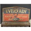 Image 3 : Eveready Flashlight Batteries Tin Counter Display 9" x 11" x 15"