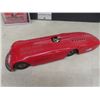 Image 2 : Vintage Kingsbury Sunbeam Racer 1927 - Motor Driven Wind Up - Pressed Tin 19" Long - Works - With Pa
