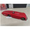 Image 3 : Vintage Kingsbury Sunbeam Racer 1927 - Motor Driven Wind Up - Pressed Tin 19" Long - Works - With Pa