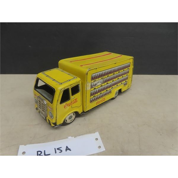 Rosko Tin Friction Coca-Cola Delivery Truck 8" Long- Made in Japan