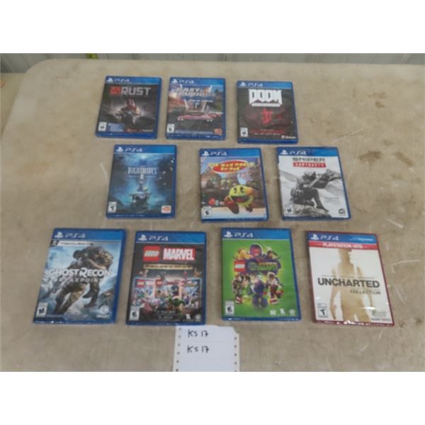 10 Play Station 4 New Sealed Games