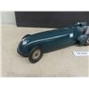Image 4 : Kingsbury Blue Bird Wind Up Pressed Tin Racer Working Condition 18.5" Long with Driver