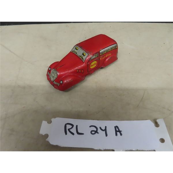 Rare Italian AM-BO 4" Pressed Tin Coca-Cola Delivery Truck - 1953 ? Very Good Graphics