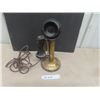Image 1 : Vintage Brass Candlestick Phone - Northern Electric Top - Western Electric Base 12" Tall