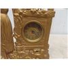 Image 2 : Vintage Brass Lady Table Clock - No Markings 12" Tall