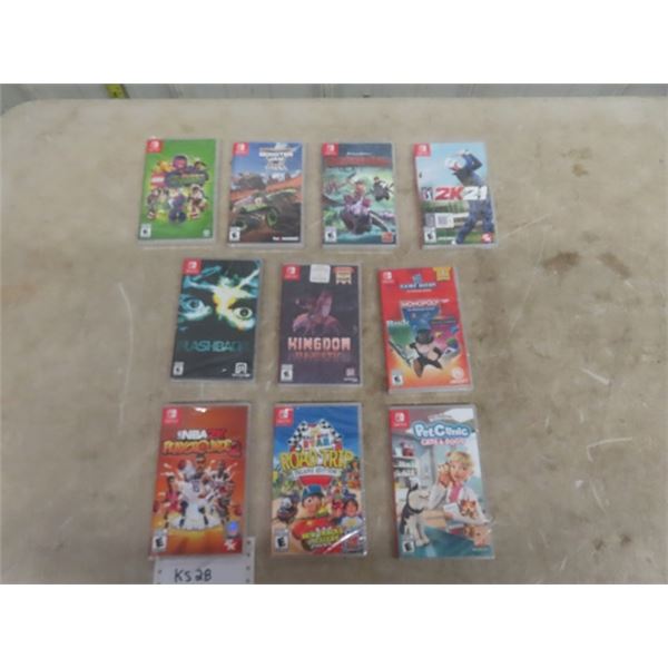 Lot of 10 Nintendo Switch Games - New Sealed
