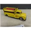 Image 2 : Linemar Pressed Tin Friction Coca-Cola Delivery Truck 5" Long