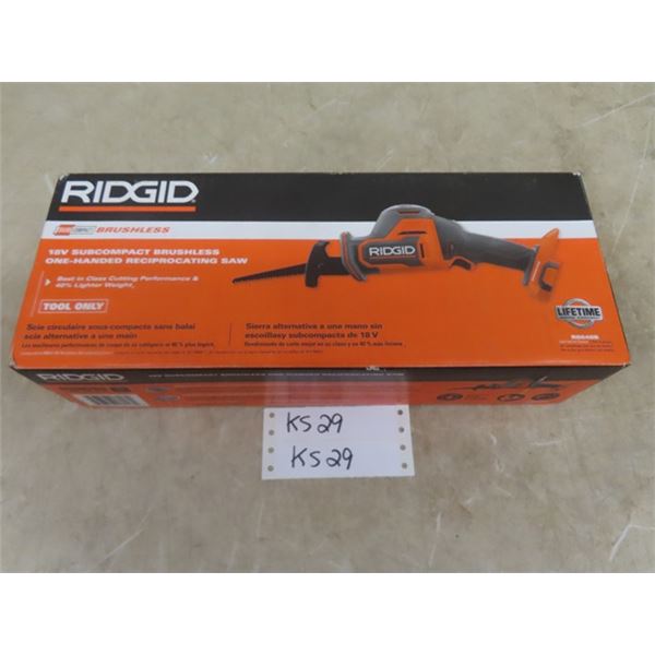Rigid 18V Brushless One Handed Reciprocating Saw - New in Box
