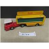 Image 1 : Coca-Cola Santa Tandem Friction Power Delivery Truck - Works Well 12 .25" Long