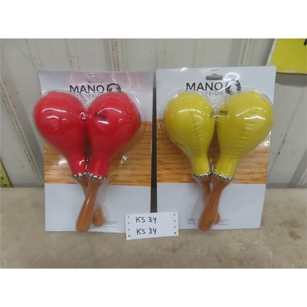 Mano Percussion Shakes - 2 Paws - New in Package