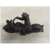 Image 5 : Hubbley Cast Iron Patrol Motorcycle With Rider 6" Long