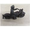 Image 6 : Hubbley Cast Iron Patrol Motorcycle With Rider 6" Long