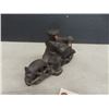 Image 3 : Hubbley Police Motorcycle Cast Iron with Rubber Wheels 6" Long
