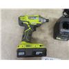Image 3 : Ryobi 18V Cordless 1/2" Drill + D235 Impact Driver with Charger + Batteries + Bag