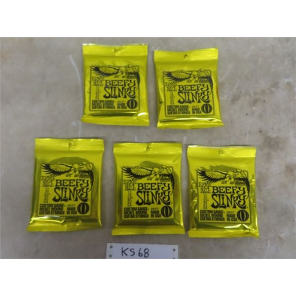 5 Ernie Ball Beefy Slinkey #2627 Guitar Strings - New