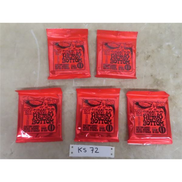 5 Ernie Ball Skinny Top Heavy Bottom #2215 Guitar Strings - New