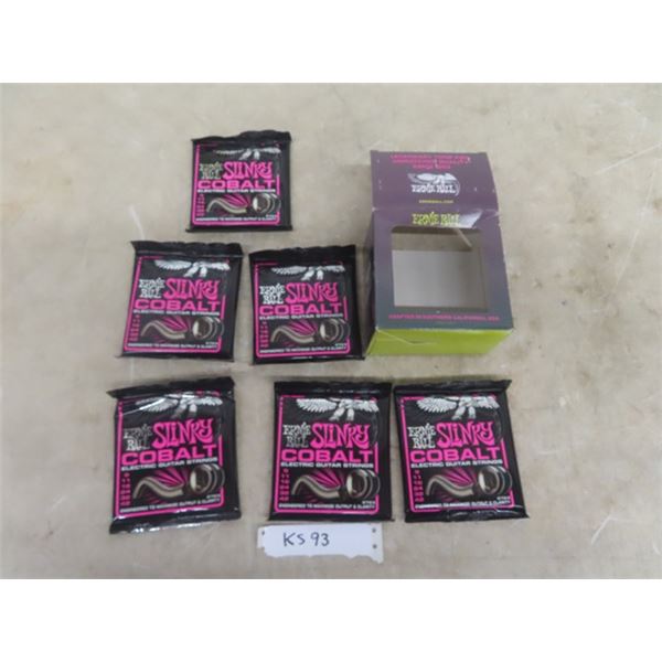 6 New in Box Ernie Ball Slinkey Cobalt Electric Guitar Strings #2723