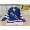 Image 1 : Center Ice/Starter Sz 50 New York Rangers #99 Wayne Gretzky Jersey - couple stains as shown