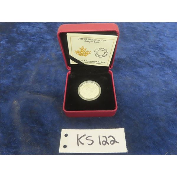2018 $8 Fine Silver Coin - Dragon Luck
