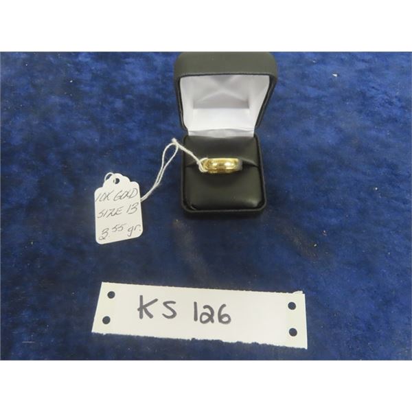 10K Gold Sz 13 Ring - total weight 3.55g