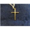 Image 3 : 10k Gold Cross Pendant - total weight .76g