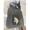 Image 3 : 2 Sets of 2 New NFL Car Mats 17" x 27" ; Green Bay Packers + Vikings - 4 Mats in Total