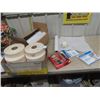 Image 1 : Box of Drywall Tape, Box of Examine Table Paper, Window Insulation Kit