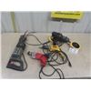 Image 1 : 4 Power Tools; Porter Cable Reciprocating Saw, DeWalt Drywall Drill, Milwaukee Drill, Porter Cable B