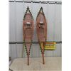 Image 1 : Set of Snow Shoes with Palm Palms 12" x 59"