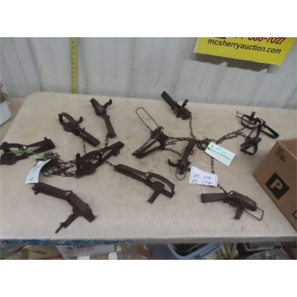 12 Traps; 6) 1 1/2 , 6) 1 SL