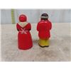 Image 4 : 2 Pair Aunt Jemima + Uncle Moses Salt + Pepper Shakers - Plastic
