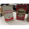 Image 2 : Oil + Antifreeze Tins ; Texaco , Veedol, Stanguard
