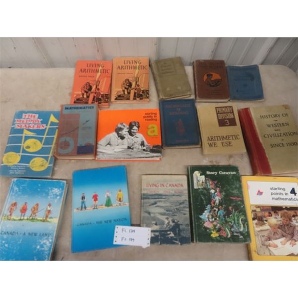 16 Old School Readers + Math Books