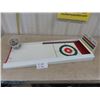 Image 1 : Vintage Metal Curling Game With Rocks 15" x 36"