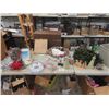 Image 1 : Large Amount of Christmas Decor; Wreaths, Light Ups, Tinsel plus more includes Tote with Lid