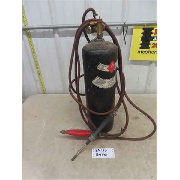Acetylene Plumbers Torch + Tank