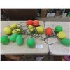 Image 1 : Plastic Patio Lanterns ; Yellow/ Green / Red