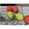 Image 3 : Plastic Patio Lanterns ; Yellow/ Green / Red
