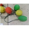 Image 4 : Plastic Patio Lanterns ; Yellow/ Green / Red
