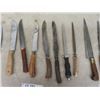 Image 3 : Lot of Carving Knives, Hones + Sharpening Stone