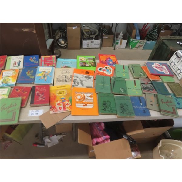 50 Old School Readers, Workbooks plus more . Dick + Jane, Jack + Janet