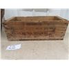 Image 3 : Vintage Bushell Basket with Lid, Enamel Pail, 2 Old Crates with Advertising