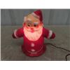 Image 2 : Vintage Light Up Santa - Plastic + Metal 8" Tall