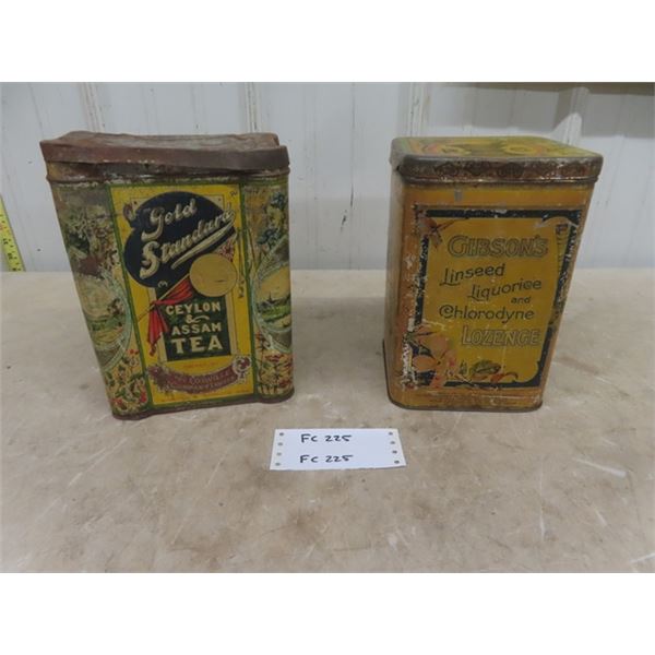Gold Standard Tea , Gibson Linseed Liquorice Tin