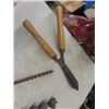 Image 2 : 5 Old Hand Augers + Pair of Garden Snippers