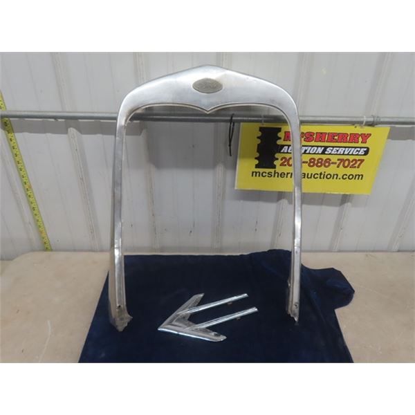 Old Ford Rad Shroud + Vintage Hood Ornament