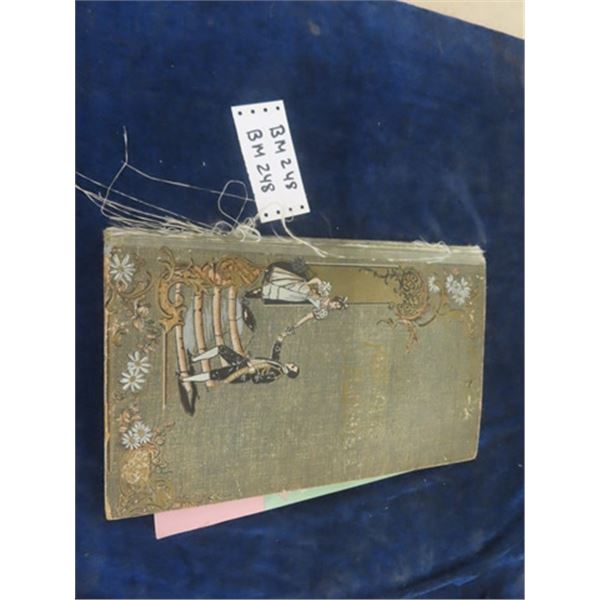 Old Post Card Album with Lots of Postcards