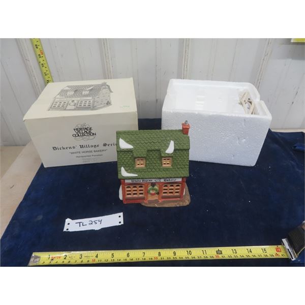 Dept. 56 White House Bakery Hand Painted 1988 with Light - Retired
