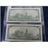Image 3 : Canada 1967 Centennial Dollar Bills with Serial # & No Serial - Mint Condition